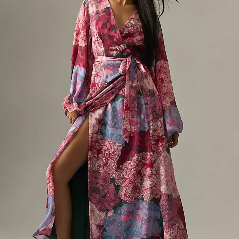 NWT HUTCH ROCKY LONG SLEEVE DRESS IN PINK MULTI